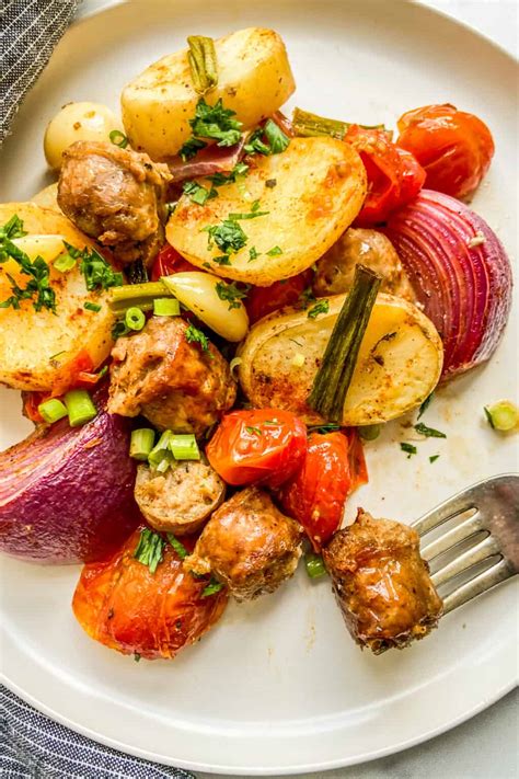 Sheet Pan Sausage and Veggies - This Healthy Table