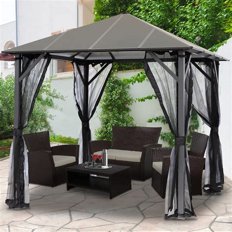 Buy LAUREL CANYON 8x8 Outdoor Insulated Hardtop Gazebo for Patios ...