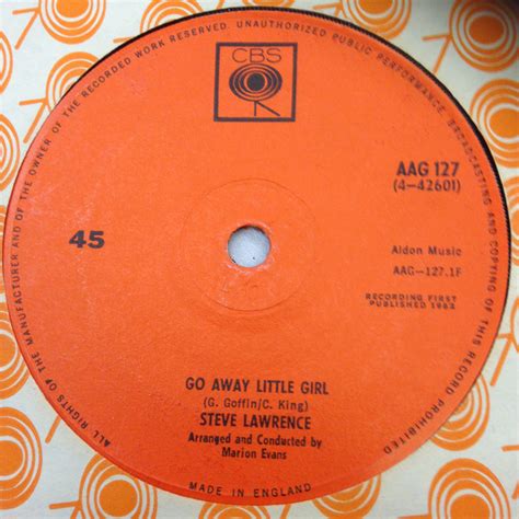 Steve Lawrence – Go Away Little Girl (1962, Solid Centre, Vinyl) - Discogs