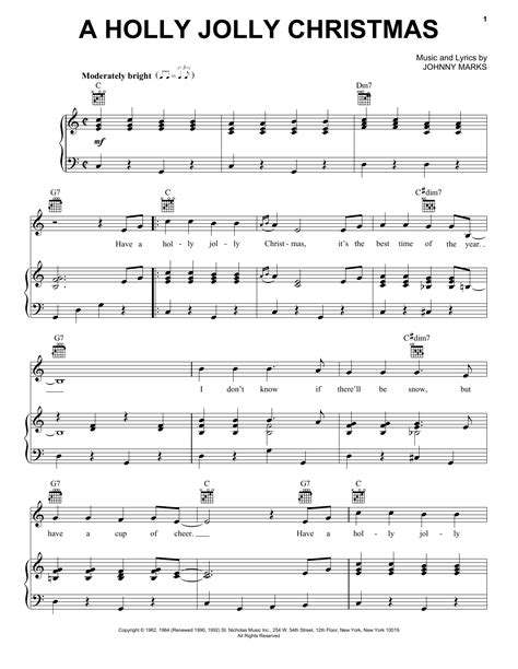 A Holly Jolly Christmas | Sheet Music Direct