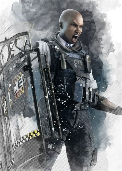 Rainbow Six Siege Watercolour Operators Clash #Displate artwork by artist "Patrick Keplinger ...