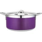 Bon Chef Country French X 5.69 Qt. Lime Green Stainless Steel Pot - 71303-CF2-L