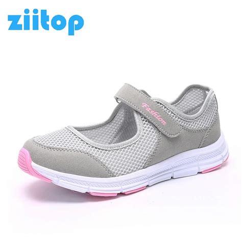 Summer Breathable Women Sneakers Healthy Walking Shoes Outdoor Mesh ...