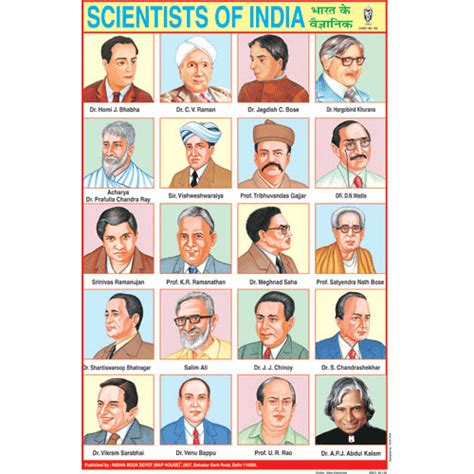 SCIENTISTS OF INDIA CHART SIZE 12X18 (INCHS) 300GSM ARTCARD