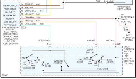 I'm looking for a wiper motor wiring diagram for a 1996 Ford Ranger 4.0L