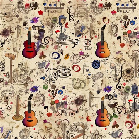 Music Themed Wallpaper for Walls - Magic Decor