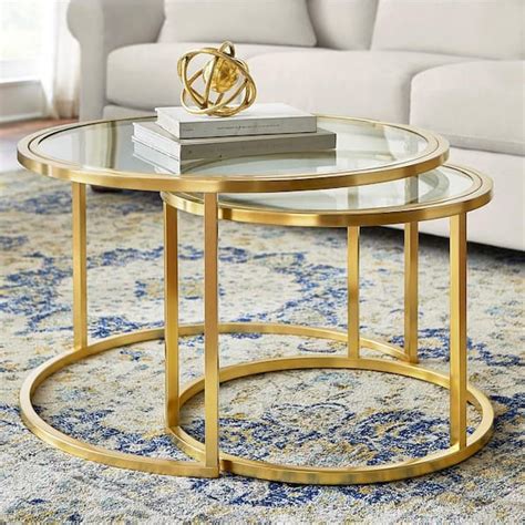 Gold Living Room End Tables | Baci Living Room