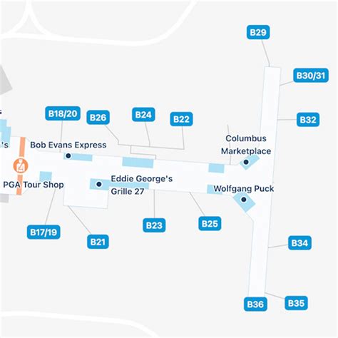 John Glenn Columbus Airport Map | CMH Terminal Guide