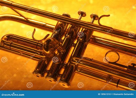 Trumpet stock photo. Image of trumpet, silver, polished - 18961310