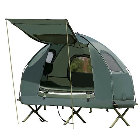 Compact Spacious Camping Off The Ground Cot Tent– Zincera