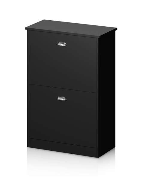 Momspeace Modern Freestanding Shoe Cabinet with 30 Square Shoe ...