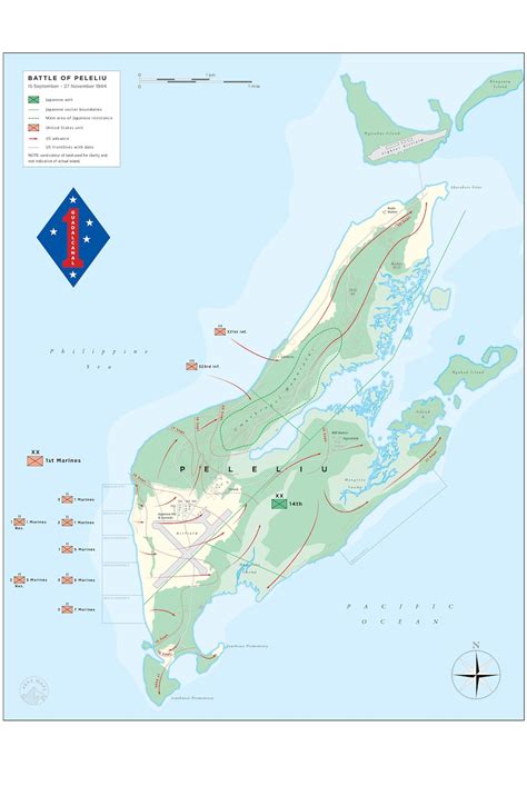 Battle of Peleliu Downloadable Jpeg Map - Etsy UK