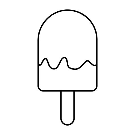 Popsicle outline icon, editable vector 12853819 Vector Art at Vecteezy