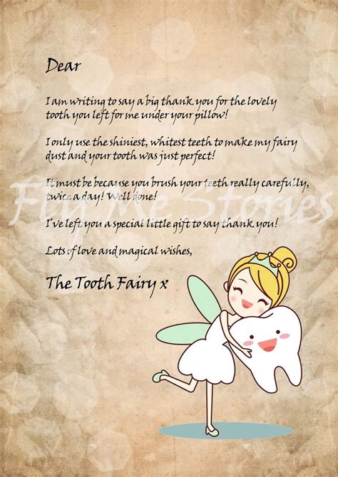 Tooth Fairy Letterhead Printables