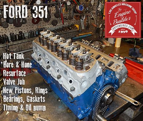 Ford 351 5.8 V8 Remanufactured Engine - Los Angeles Machine Shop- Engine Rebuilder|Auto Parts Store