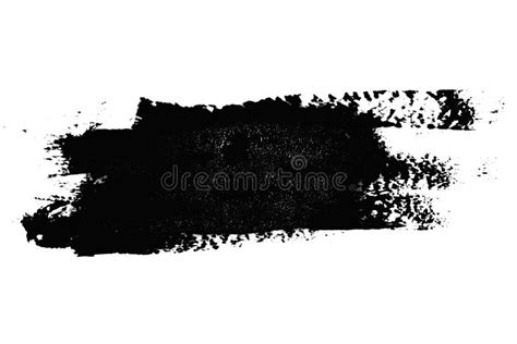 Black Stroke of Paint Isolated on White Background Stock Photo - Image ...