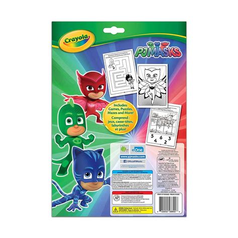 Crayola Colouring & Activity Book PJ Masks - The Granville Island Toy Company