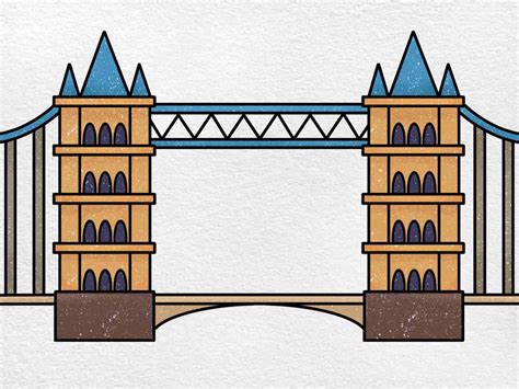 How to Draw Tower Bridge - HelloArtsy