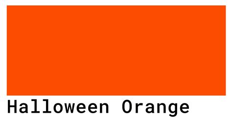 Halloween Orange Color Codes - The Hex, RGB and CMYK Values That You Need