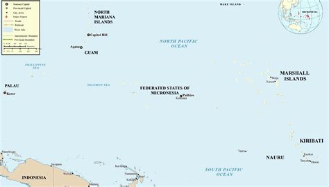 Micronesia political map - Ontheworldmap.com