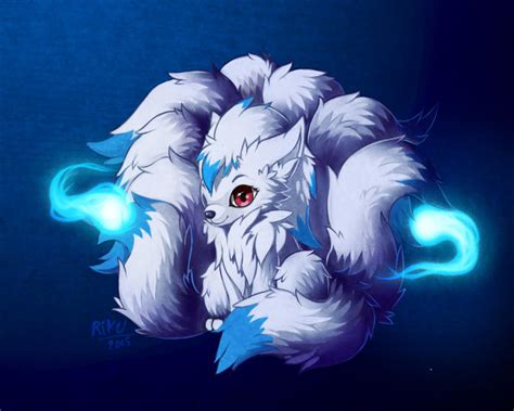 [Commission] Shiny Ninetails by LazyAmphy on DeviantArt