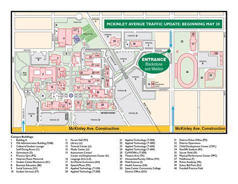 Fresno City College Map | Map Of The World