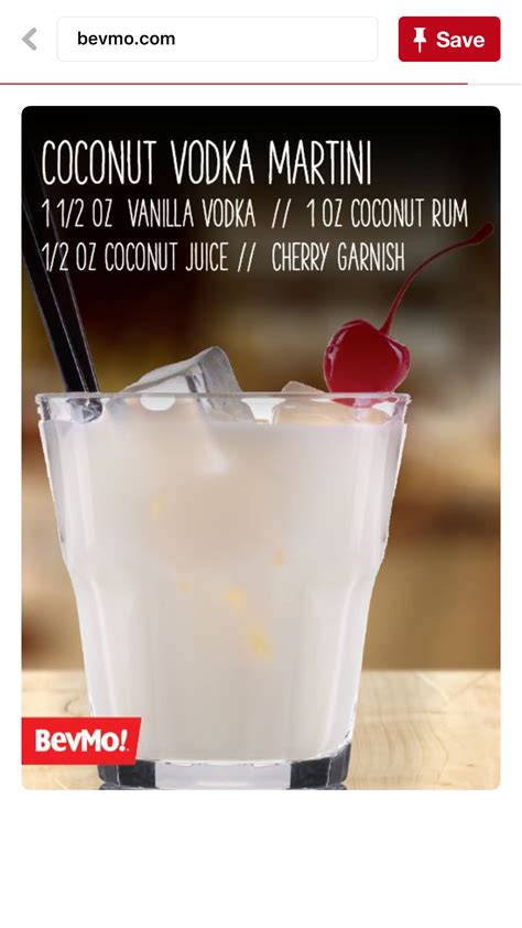 Coconut Vodka Martini | Coconut vodka recipes, Coconut vodka martini, Coconut vodka