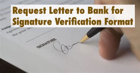 Request Letter To Bank For Signature Verification Format Icici ...