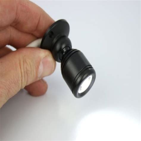 Micro Pivoting LED Spotlight - 1 Watt High Power LED Lamp - Tiny Size, Cool White LED, 12 to ...