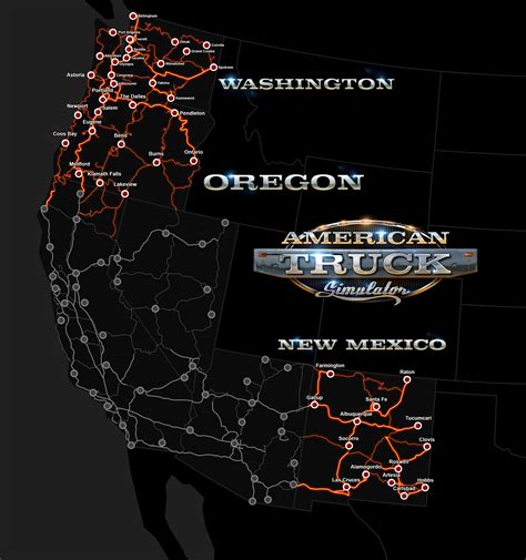 American Truck Simulator Map Idaho