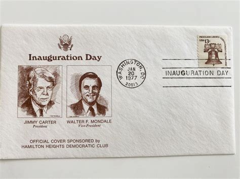 Jimmy Carter Inauguration Day Cover | EstateSales.org