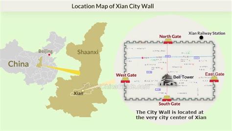 Xi'an City Wall Maps: Location, Distribution