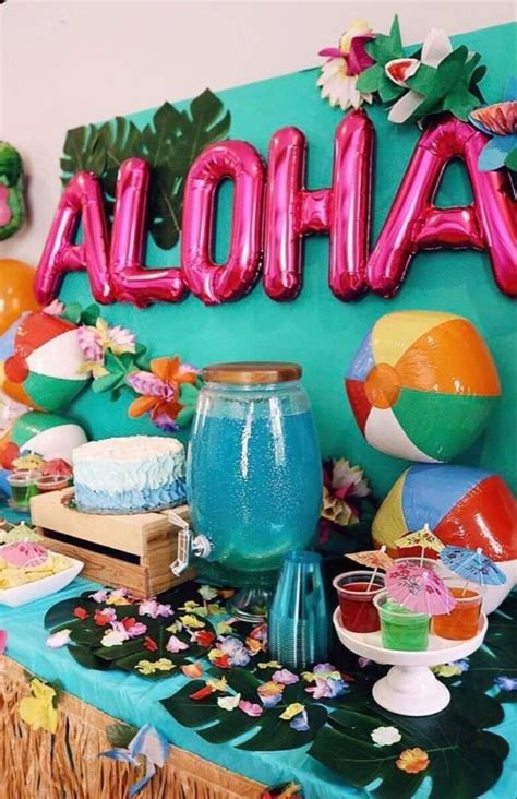 Aloha Party, Hawaii Birthday Party, Hawaii Themed Party, Hawaiian Party Theme, Moana Themed ...