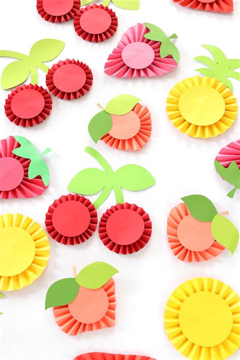 Easy Little Paper Fruit Craft | AllFreeHolidayCrafts.com