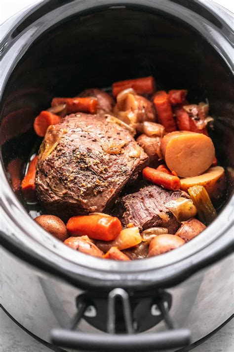 Juicy, tender slow cooked beef roast. | Roast beef dinner, Roast beef recipes, Slow cooker roast