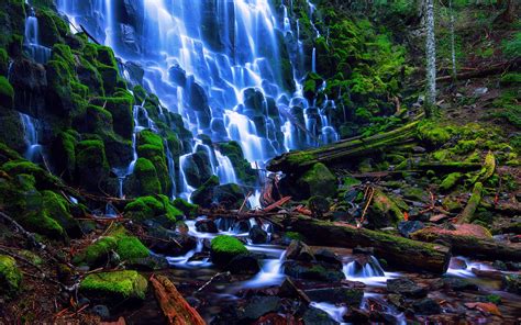 USA nature landscape, Oregon, Ramona Falls, stones wallpaper | nature and landscape | Wallpaper ...