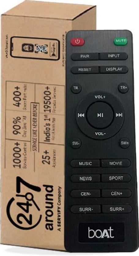 247around Remote Compatible with Boat SOUNDBAR (Match The Image with Your Old Remote) Boat ...