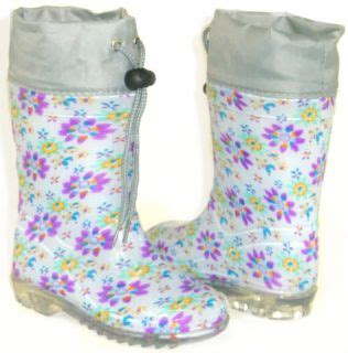 Girls Boys Kids Flat Galoshes Wellies Rubber Rain Boots Many Colors All Sizes on PopScreen