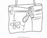 Girly Handbag Coloring Page For Kids  Free Bags Printable sketch template