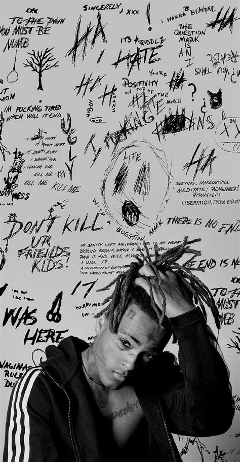 Xxxtentacion black and white HD phone wallpaper | Pxfuel