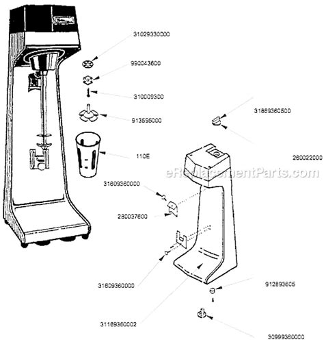 Hamilton Beach 1G936 Parts List and Diagram - (A-C) : eReplacementParts.com