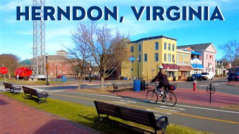 Living in Northern Virginia: Town of Herndon Walking Tour 🏘️ | W&OD Trail, Anita's 🚴‍♀️ January ...