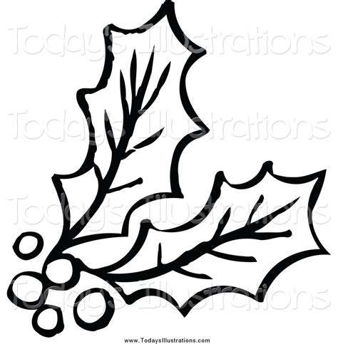 Holly Berries Drawing at GetDrawings | Free download