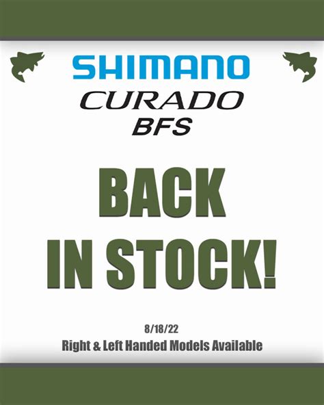 Right AND Left Handed Shimano Curado BFS are HERE - American Legacy Fishing