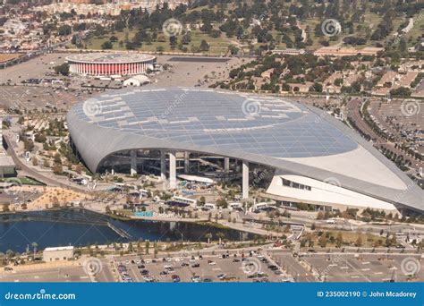 Aerial View of SoFi Stadium and the LA Forum Editorial Image - Image of ...