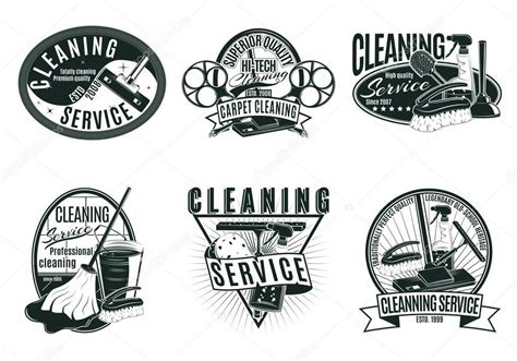 Vintage Professional Cleaning Service Labels Set — Stock Vector © Mogil #150641318