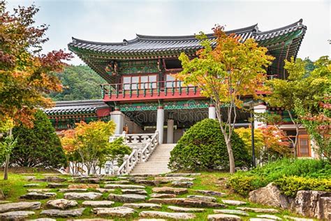 Traditional Architecture Old Building Palace in Korea Stock Photo - Image of monk, house: 50698306