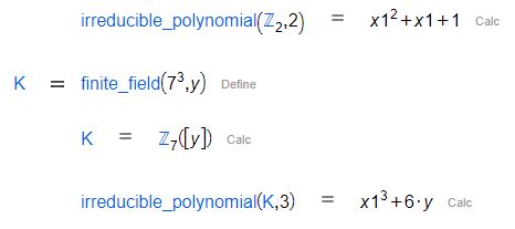 Irreducible polynomial