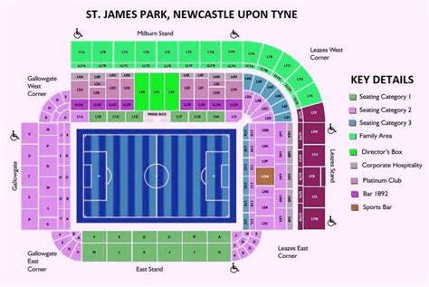 St James Park Stadium Seating Plan, Ticket Price, Facilities, Parking Map