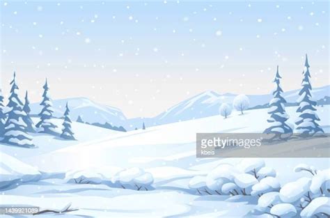 186 Evergreen Tree Snow Hill Cartoon Stock Photos, High-Res Pictures ...